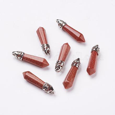 Synthetic Goldstone Pointed Pendants G-P309-09-1