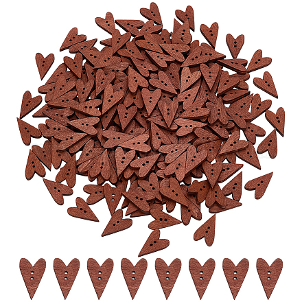 2 набор деревянных пуговиц с 2 отверстиями WOOD-FG0001-62-1