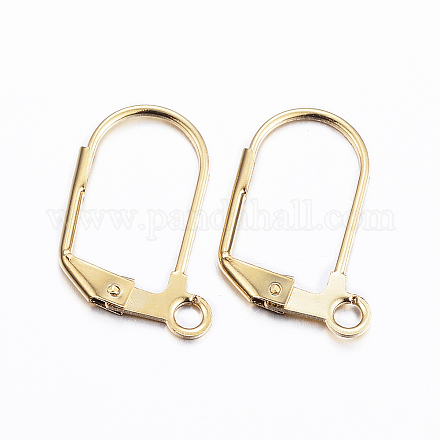 Серьги из нержавеющей стали 304 с ионным покрытием (IP) STAS-P166-11G-01-1