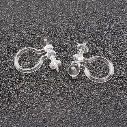 Plastic Clip-on Earring Findings KY-F007-04-3mm-1