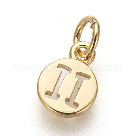 Charms in ottone ZIRC-E152-39F-G-RS-1