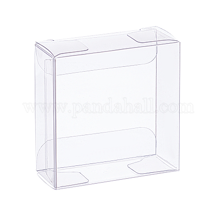 Cajas de regalo de plástico de pvc transparente plegable CON-WH0076-14A-1