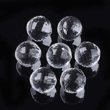 Abalorios de acrílico transparentes X-TACR-S134-004-1