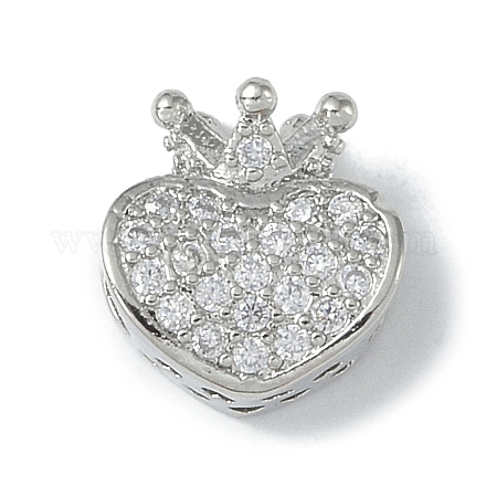 Покрытие стойки латунь микропаве прозрачные кубические циркониевые бусины KK-A220-09P-1