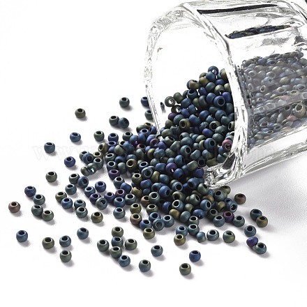 Perline di semi di vetro rotonde di grado 12/0 SEED-Q008-M605-1