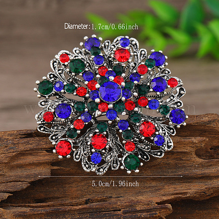 Кольца для пальцев из сплава и страз в этническом стиле FS-WG504EF-06-1