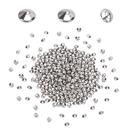 Perles polies en acier inoxydable STAS-WH0022-06P-02-1
