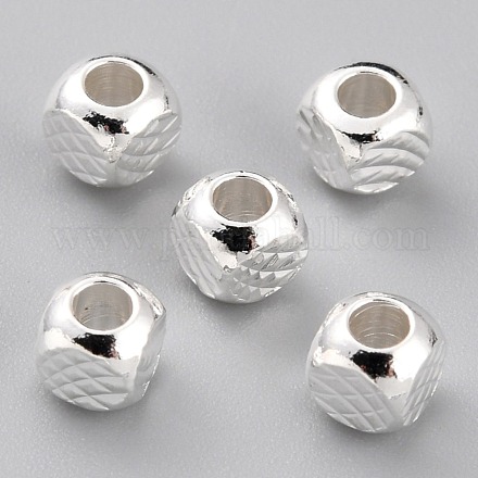 Perle di ottone placcato di lunga durata KK-O133-005S-1