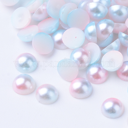 Cabochons de acrílico de la perla de imitación OACR-R063-4mm-02-1