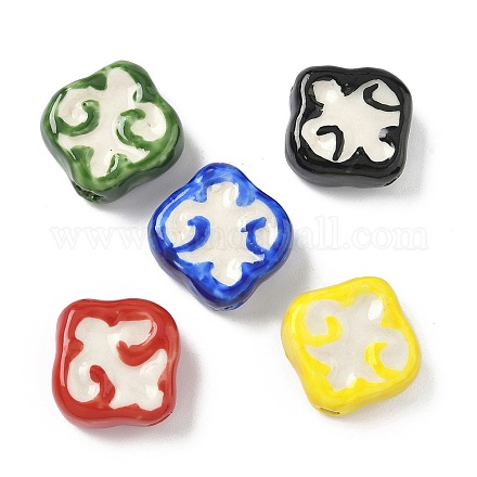 Фарфоровые бусины ручной работы PORC-S003-02-1