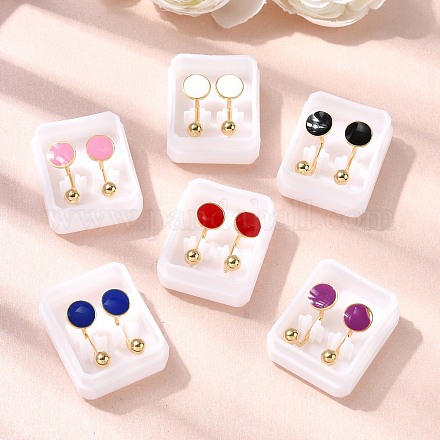 Серьги-гвоздики из нержавеющей стали 304 EJEW-F396-05D-G-1