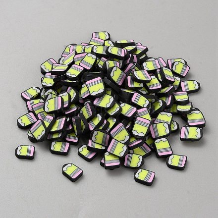 Кабошоны из полимерной глины школьной тематики ручной работы CLAY-WH20002-02B-1