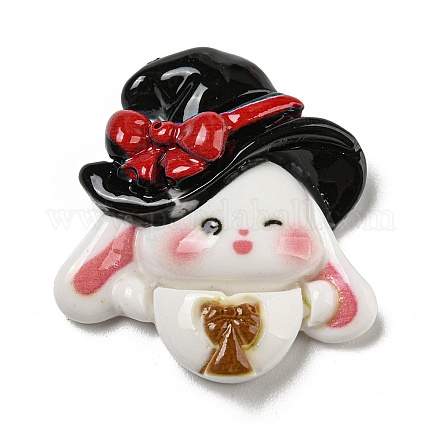 Кабошоны из непрозрачной смолы на тему Хэллоуина RESI-E055-01B-1