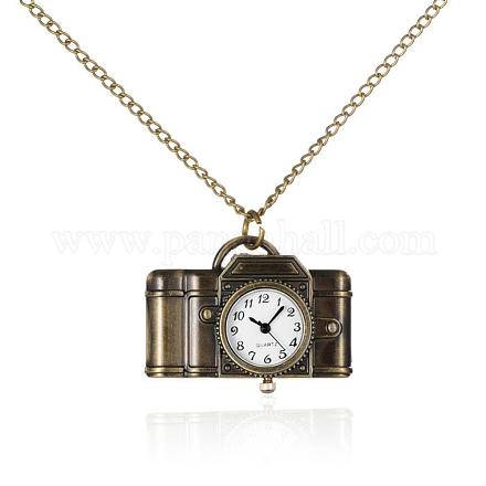 Сплав камера ожерелье кварц карманные часы WACH-N006-02-1