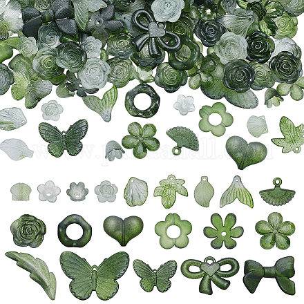 200 г прозрачных акриловых бусин OACR-NB0001-53A-1