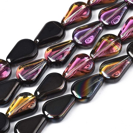 Chapelets de perles en verre électroplaqué EGLA-S188-15-C01-1