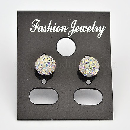 Sexy Valentines Day Gifts for Her Sterling Silver Austrian Crystal Rhinestone Ear Stud X-Q286J021-1