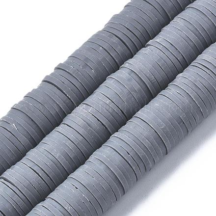 Flache runde umweltfreundliche handgefertigte Polymer Clay Perlen CLAY-R067-12mm-40-1