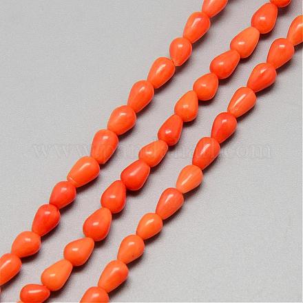 Synthetic Coral Bead Strands CORA-R011-52C-1