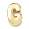 Brass Initial Beads, Real 18K Gold Plated, Long-Lasting Plated, Rack Plating, Lead Free & Cadmium Free, Letter G, 21x13.5x6.5mm, Hole: 8.5x4mm