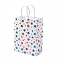 Star Print Paper Packing Tote Bags, Shopping Bags with Handles, Rectangle, Colorful, 15x8x21cm
