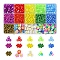 Rainbow Color DIY Glass Seed & Acrylic & Handmade Polymer Clay Beads Bracelet Making Kits, Mixed Color, 4~10mm, Hole: 1~2mm