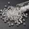 TOHO 3/0 Round Beads, Japanese Seed Beads, (161) Transparent AB Crystal, 5.5mm, Hole: 1.9mm, about 60pcs/10g