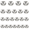 304 Stainless Steel Pendant Rhinestone Settings, Cone, Stainless Steel Color, 11~17x8.5~14.5x3~5.5mm, Hole: 1mm, 120pcs/box
