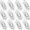 SUPERFINDINGS 12Pcs Platinum Brass Folding Clasp 24mm Terminators Crimp End Tips Brass Fold Over Cord Ends for Bracelet Necklace Making Extender，hole:1mm
