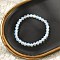 Opalite Beaded Stretch Bracelets, Round, Beads: 6~6.5mm, Inner Diameter: 2-1/4 inch(5.55cm)