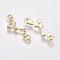 Alloy Links connectors, with Rhinestone, Constellation, Cancer, 20.5x7.5x2.5mm, Hole: 1.5mm