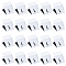 NBEADS 600 Pcs L Cotton Size Labels, White Embroidered Labels Tags Small Size Labels Sewing Clothing Size Labels Woven Crafting Label Tags Garment Shirts Dresses Accessories for Clothes, 18x12.5mm