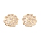 Brass Multi-Petal Bead Caps, Cadmium Free & Lead Free, Long-Lasting Plated, Flower, Real 24K Gold Plated, 8.5x2mm, Hole: 1.2mm
