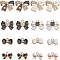 SUNNYCLUE 1 Box 48Pcs 8 Styles Enamel Bow Charm Bowknot Charm Black White Alloy Rhinestone Small Bows Charms for Jewelry Making Charms Bracelet Necklace Accessories DIY Craft Supplies Christmas Women