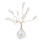 Glass Tree Suncatchers Display Decorations, with Copper Wire, Feng Shui Energy Gift for Meditation, Golden, 73x20.5x80mm
