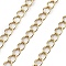 10M Brass Cable Chains, Cadmium Free & Nickel Free & Lead Free, with Spool, Soldered, with Spool, Real 14K Gold Plated, Links: 5x3.5x1mm