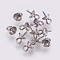 Tarnish Resistant 201 Stainless Steel Cup Peg Bails Pendants, For Half Drilled Beads, with 201 Stainless Steel Pin, Stainless Steel Color, Tray: 4.5mm, 8.5x5mm, Hole: 1.5mm, Pin: 0.7mm