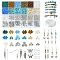 DIY Bracelet/Earring Kits, Including Synthetic Turquoise Beads, Glass Seed Beads, Alloy Beads and Pendants, Mixed Color, 6mm, Hole: 1mm, 30pcs