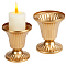 Iron Candlestick, Gold, 86x97mm, Inner Diameter: 83mm