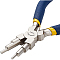 BENECREAT 6 in 1 Bail Making Pliers Wire Looping Forming Pliers with Non-Slip Comfort Grip Handle for 3mm to 9.5mm Loops and Jump Rings