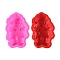 Santa Claus Cake DIY Food Grade Silicone Statue Mold, Portrait Sculpture Cake Molds (Random Color is not Necessarily The Color of the Picture), Random Color, 181x120x40mm