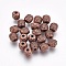 Tibetan Style Beads, Zinc Alloy, Lead Free & Cadmium Free, Barrel, Red Copper Color, 6mm in diameter, 6mm long, hole: 1.6mm