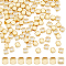 100Pcs Brass Beads, Long-Lasting Plated, Cube, Real 18K Gold Plated, 3x3x3mm, Hole: 1.8mm