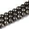 Natural Pyrite Beads Strands, Round, 6mm, Hole: 1mm, about 63~67pcs/strand, 14.96 inch(38cm)