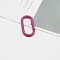Alloy Spring Gate Rings, Oval, Old Rose, 50x25mm