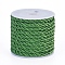 Polyester Cord, Twisted Cord, Sea Green, 5mm, about 4.37 yards(4m)/roll