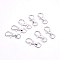Alloy Swivel Lobster Claw Clasps, Swivel Snap Hook, Silver Color Plated, 35x13mm, Hole: 6mm