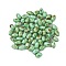 60Pcs 10G Baking Paint Glass Seed Beads, Oval, Medium Sea Green, 6~6.5x4~4.5mm, Hole: 1mm