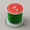 Nylon Chinese Knotting Cord, DIY Material for Jewelry Making, Green, 0.8mm, about 21.87 Yards(20m)/Roll