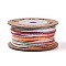30M Segment Dyed Macrame Cotton Cord, Round Braided Rope, for Wall Hanging, Crafts, Gift Wrapping, Colorful, 1mm, about 32.81 Yards(30m)/Roll